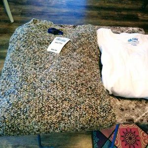 LUCKY BRAND Men's Crossed Stitch Sweater + BONUS!!